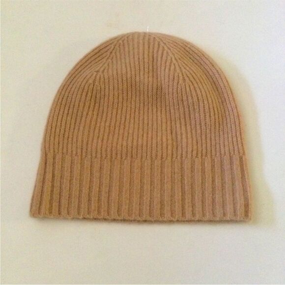 Nordstrom Cashmere knit Beanie in Beige NWT - Picture 4 of 11